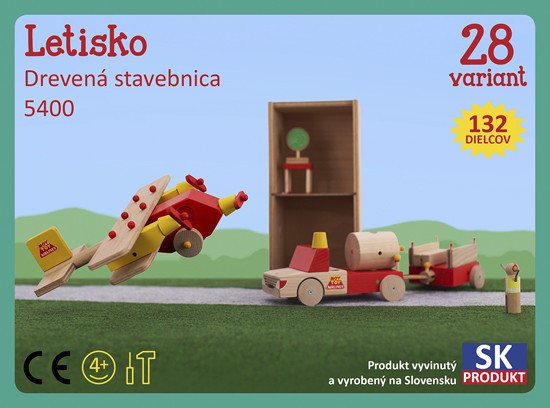 Moy Toy Dřevěná stavebnice Letiště Moy Toy