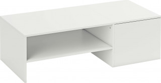 Konferenční stolek se skrytou odkládací poličkou 110 x 52 x 36 cm | bílý č.1
