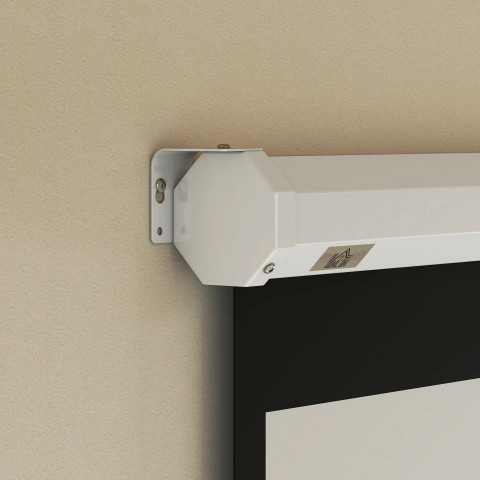 Projekční plátno na stěnu, 181 x 8 x 138 cm | bílé č.4