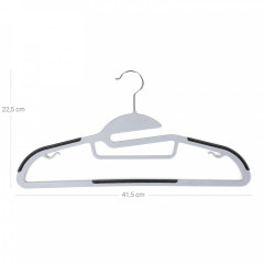 Plastová ramínka balení 20 ks | šedé č.3