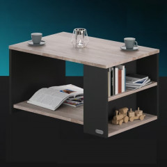 Konferenční stolek Santa Cruz 90x60x50cm | Dřevěný / Šedý č.2