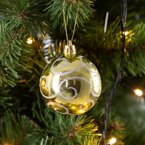 Vánoční ozdoby sada 24 kusů | barevné č.4