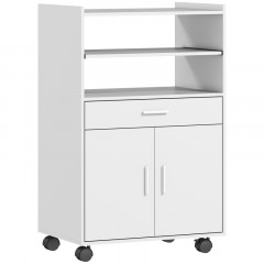 Pojízdná skříňka do kuchyně | bílá č.3