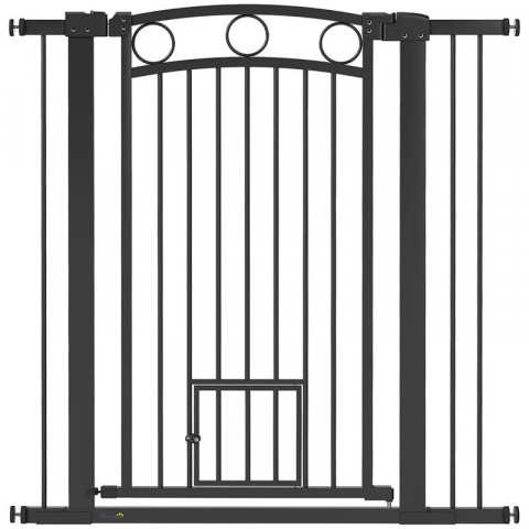 Bezpečnostní branka do dveří pro psy | černá č.2
