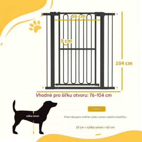 Bezpečnostní branka na schody | černá č.2