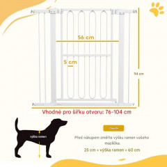 Bezpečnostní branka do dveří | bílá č.2