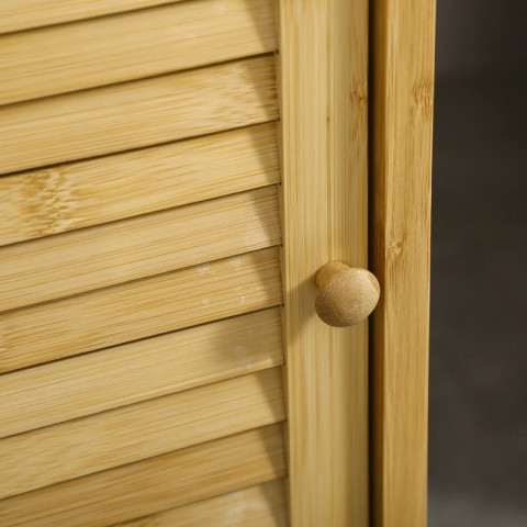 Koupelnová skříňka s otevřenou přihrádkou | přírodní č.4