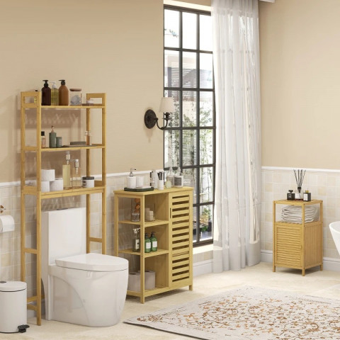 Koupelnová skříňka s otevřenou přihrádkou | přírodní č.2