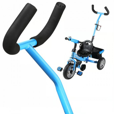 Dětská tříkolka Raceline Blue s kovovým madlem č.7