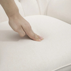 Relaxační houpací křeslo 69x90x100 cm | přírodní+krémové č.3