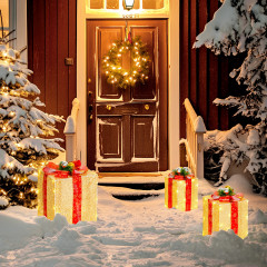 LED vánoční dekorace | zlatá