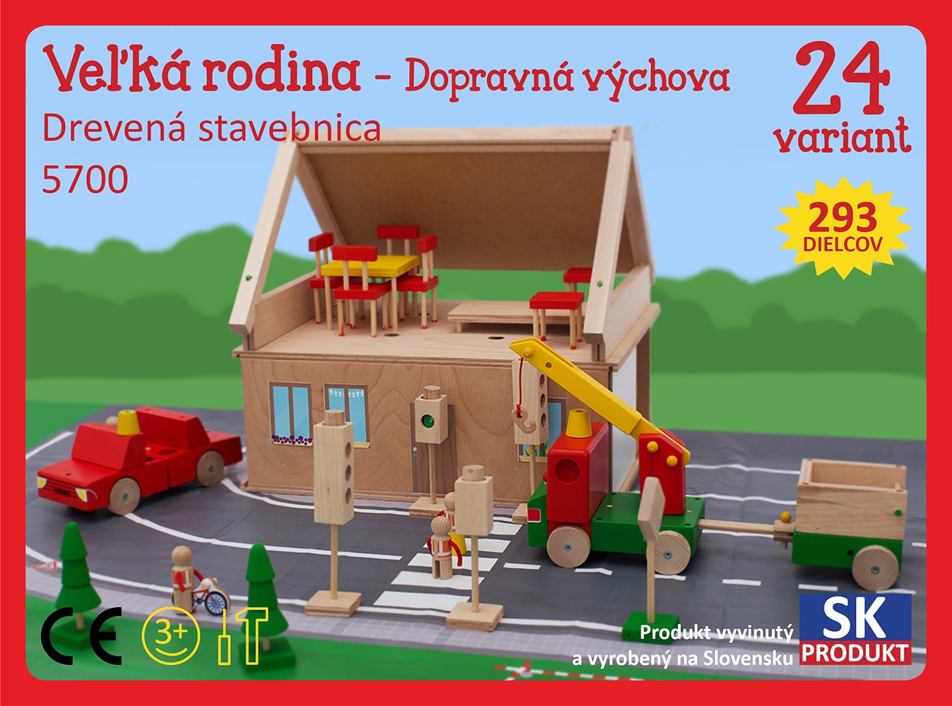 Moy Toy Dřevěná stavebnice Velká rodina Moy Toy