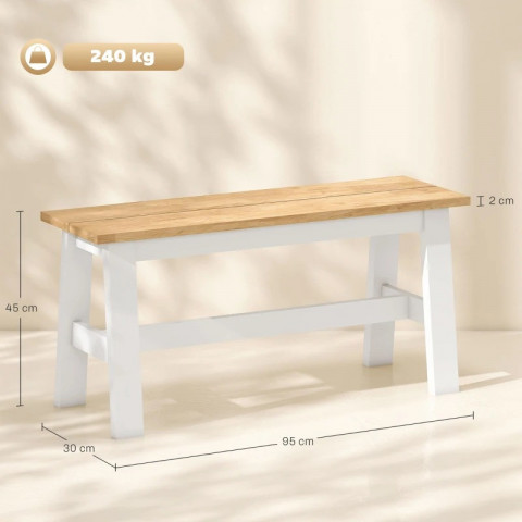 Lavice k jídelnímu stolu, 95 x 30 x 45 cm | dub č.4