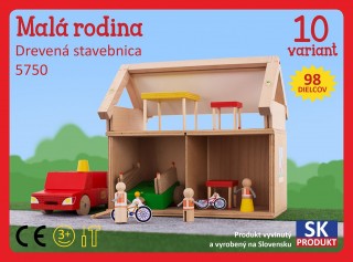 Dřevěná stavebnice Malá rodina Moy Toy č.1