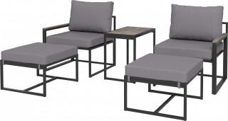 Zahradní ocelový nábytek | šedý č.1