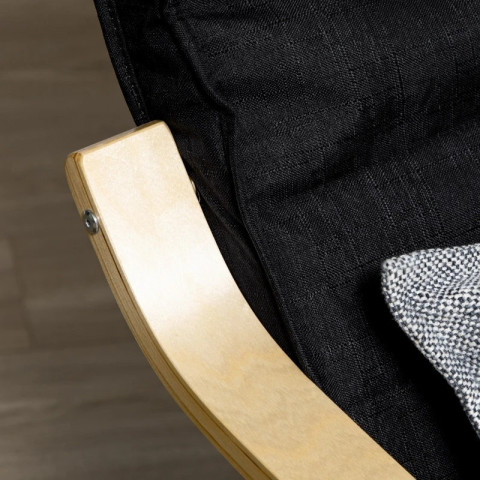 Relaxační křeslo 66,5 x 94 x 100 cm | černé č.5