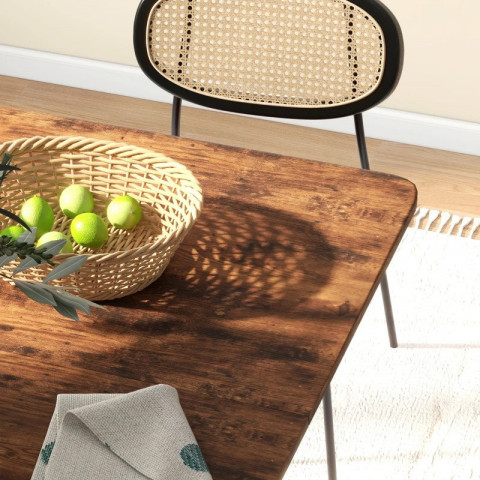 Malý skládací kuchyňský stůl, 130 x 80 x 74 cm | hnědý č.6