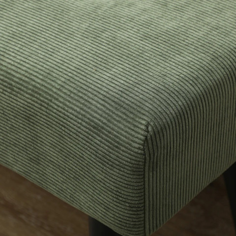 Elegantní lavice s manšestrovým čalouněním 100 x 36 x 45 cm | zelená č.6