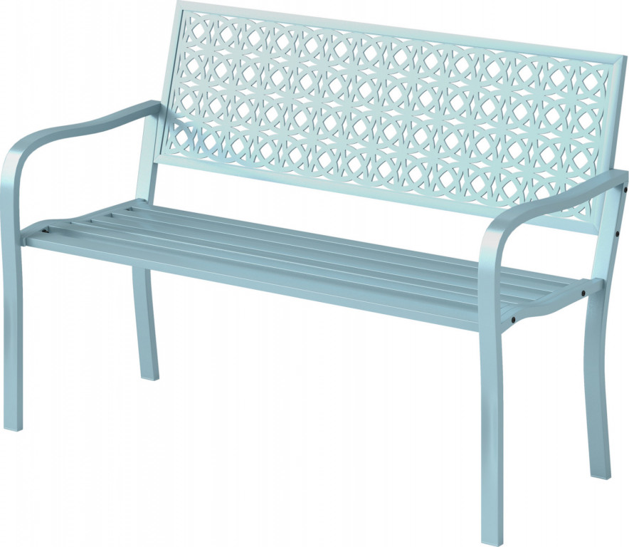 2místná zahradní lavička 127 x 63 x 85 cm | modrá