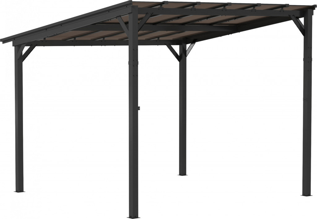 Voděodolná pergola 3 x 3 m | tmavě šedá