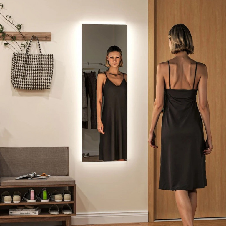 Celoplošné zrcadlo 40 x 120 cm | průhledné