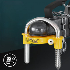 Zámek na přívěs 157x79x150mm | žlutý č.3