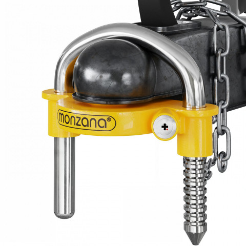 Zámek na přívěs 157x79x150mm | žlutý č.6