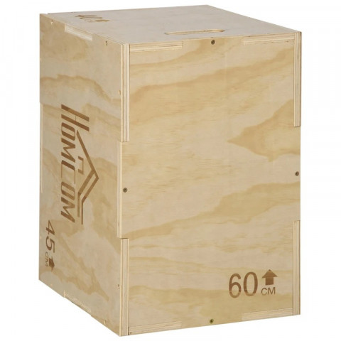Dřevěný plyo-Box 3 v 1, 40/45/60 cm | přírodní č.5