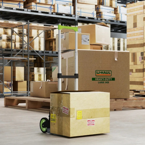 Hliníkový přepravní vozík s teleskopickou rukojetí | stříbrný + černý č.3