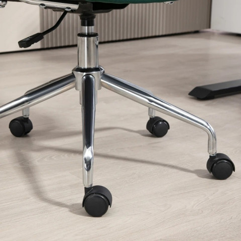 Kancelářská židle s ratanovým vzhledem 57 x 57 x 80-88 cm | zelená č.5