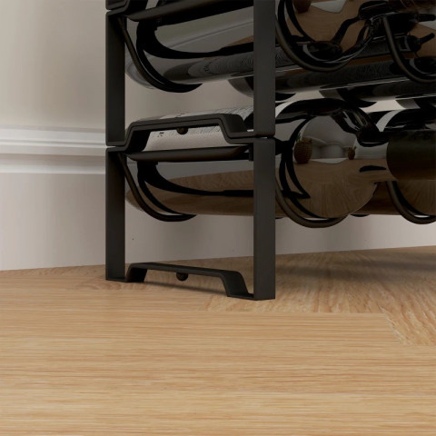 Stojan na 16 lahví vína | černý č.6