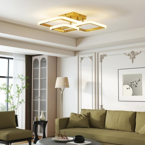 Stropní svítidlo, 48 x 46 x 13 cm | zlaté č.5