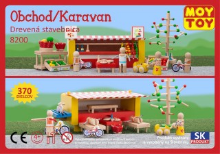 Dřevěná stavebnice Obchod karavan Moy Toy č.1