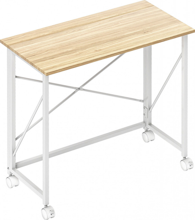 Skládací počítačový stůl 80 x 40 cm | přírodní
