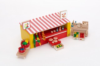 Dřevěná stavebnice Obchod karavan Moy Toy č.2