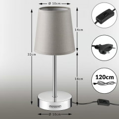 Stolní lampa Lumière 32x13x13cm | hnědá č.3