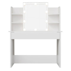 Toaletní stolek Bella s LED osvětlením | bílý č.2