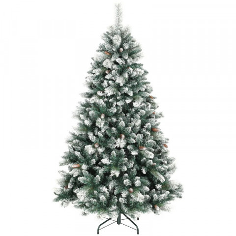 Umělý vánoční stromek se sněhovou pokrývkou, 180 cm | zelený č.2