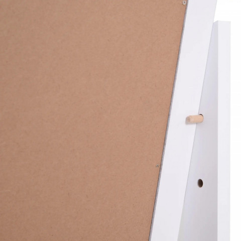 Elegantní stojací zrcadlo 47 x 46 x 148 cm | bílé č.4