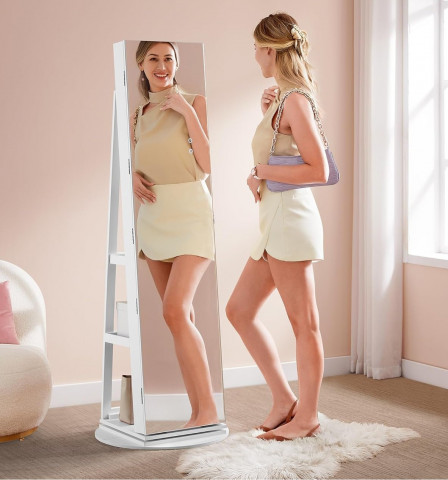 Otočná uzamykatelná šperkovnice se zrcadlem č.2