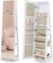 Otočná uzamykatelná šperkovnice se zrcadlem č.1