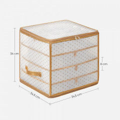 Plastové úložné krabice na vánoční ozdoby – balení 2 ks č.2