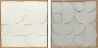 Nástěnná 3D dekorace | bílá č.1