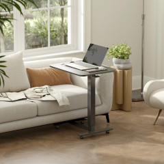 Výškově nastavitelný stolek na notebook, 65 x 48 x 70-110 cm | černý