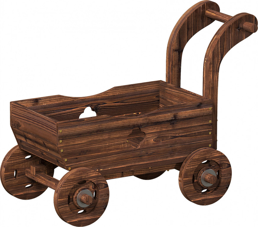 Vyvýšený záhon 68 x 38 x 52cm | hnědá