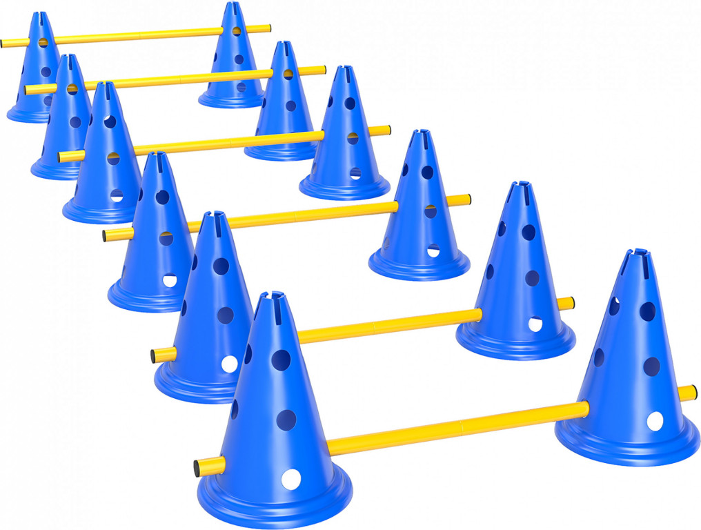 Agility set pro psy | modrý + žlutý