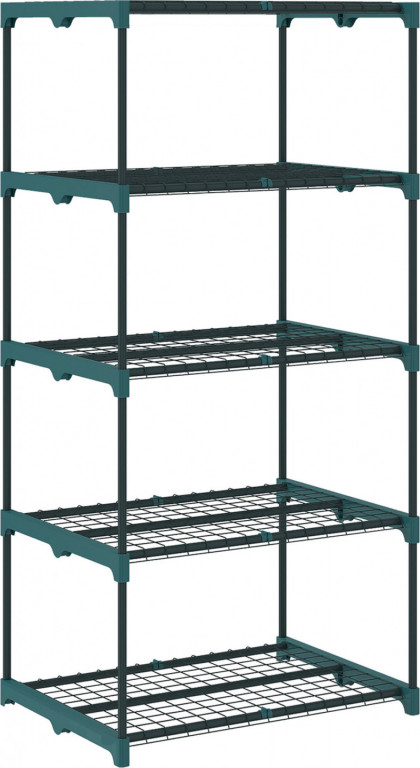 5patrový stojan na květiny 138 cm vysoký | tmavě zelený