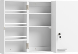 Lékárnička uzamykatelná 53 x 20 x 53 cm | bílá č.1