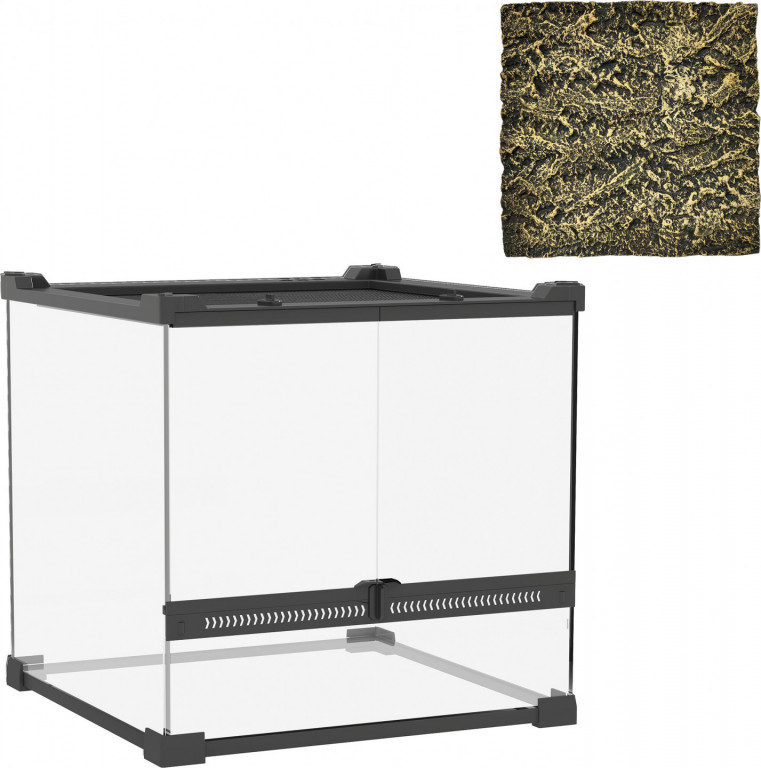 Terárium pro plazy 30 x 30 x 30 cm | černé