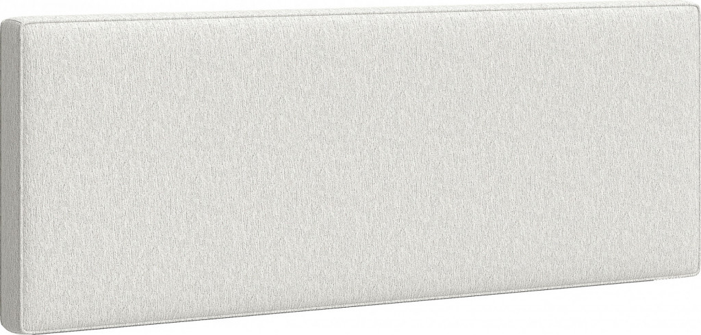 Čalouněný polštář na zeď 160 x 60 cm | bílý